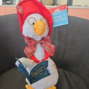 NWT Cuddle Barn Carolin' Mother Goose Animated Musical Christmas Decoration